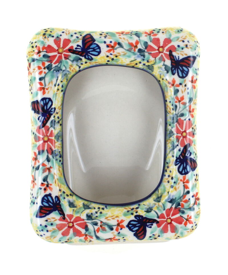 Blue Rose Polish Pottery Frame
