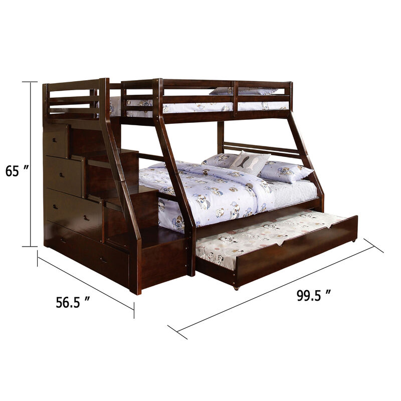 Ellon Bunk Bed, Solid Wood, Storage Drawers image number 5
