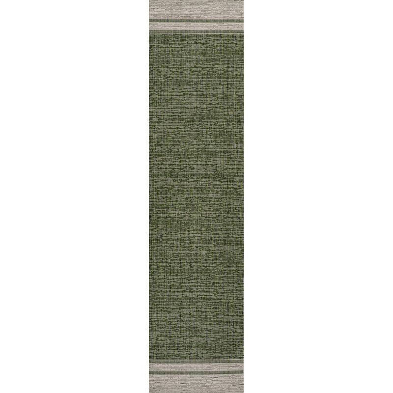 Alda Modern Minimalist Mingled Solid Indoor/Outdoor Area Rug