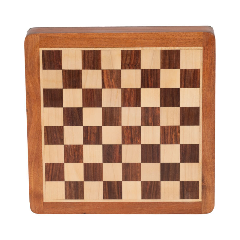 10" Acacia Wood Magnetic Chess image number 5
