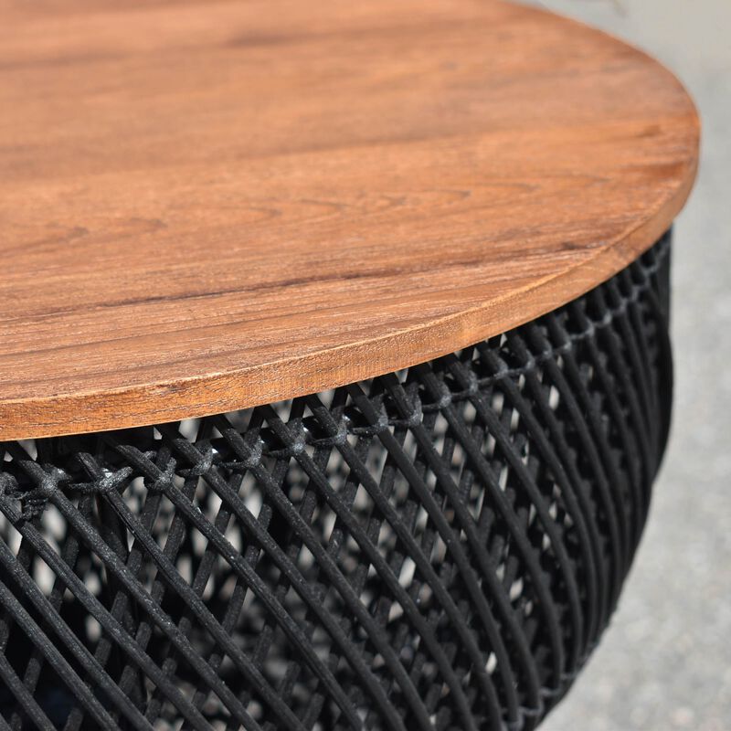 D-Bodhi Wave Side Table in Black
