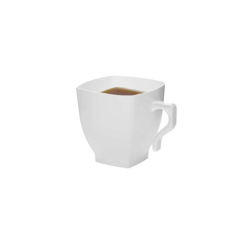 8 oz. White Square Plastic Coffee Mugs (192 Mugs) image number 9