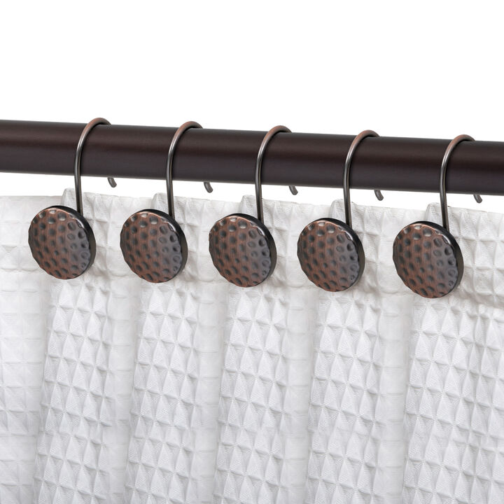 Utopia Alley Rust-Resistant Metal Shower Curtain Hooks, Shower Hooks Hangers for Bathroom, Kitchen Utensils, Curtains, Clothing, Towels etc - Set of 12