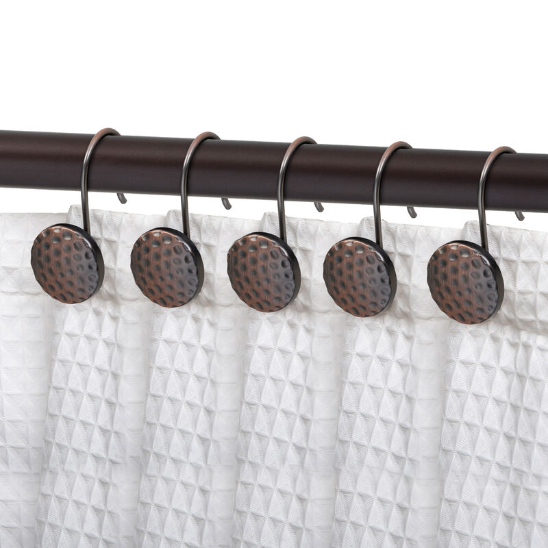 Utopia Alley Rust-Resistant Metal Shower Curtain Hooks, Shower Hooks Hangers for Bathroom, Kitchen Utensils, Curtains, Clothing, Towels etc - Set of 12 image number 1