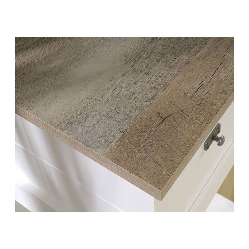 Hivvago FarmHouse White Oak Top 2 Drawer Office Writing Desk - Made In USA