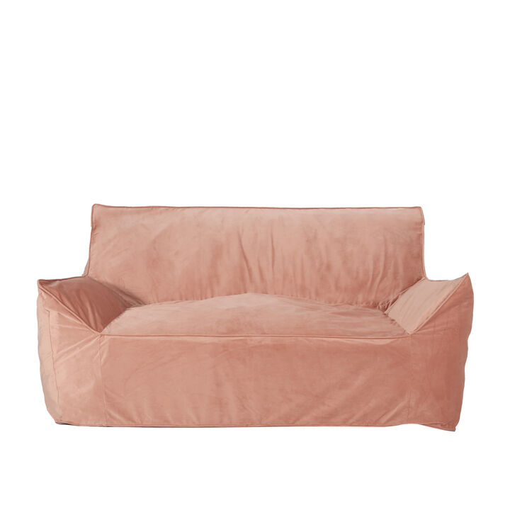 GOODSILO Velveteen Oversized Bean Bag Chair with Armrests Cozy Comfort Modern Design