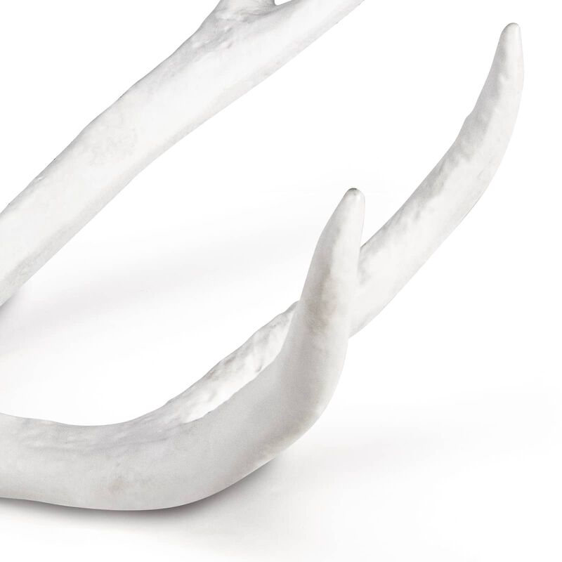 Antler Objet in Matte White