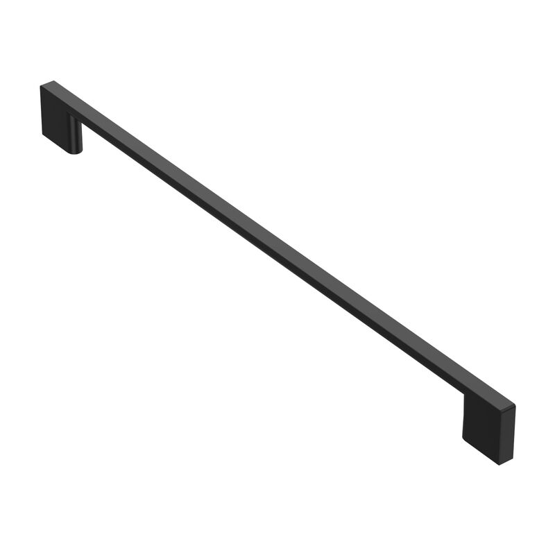 Alzassbg 5 Pack Matt Black Cabinet Pulls, 11-1/3 Inch(288mm) Hole Centers Rectangle Cabinet Handles Kitchen Pulls for Cabinets A