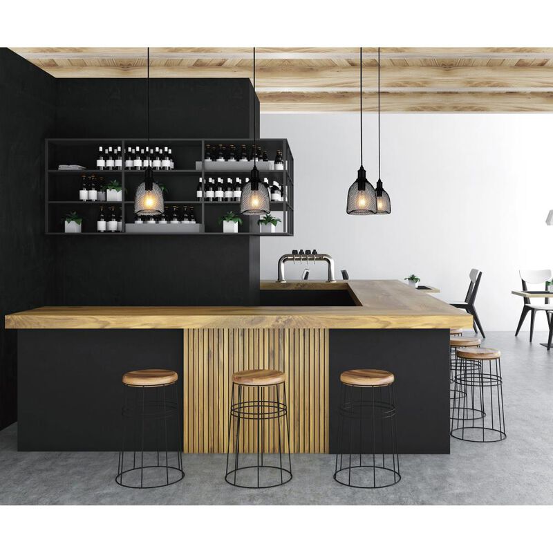 Drea 1 Light Down Mini Pendant With Black Finish