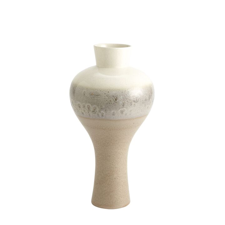 Cream Rises Swell Vase