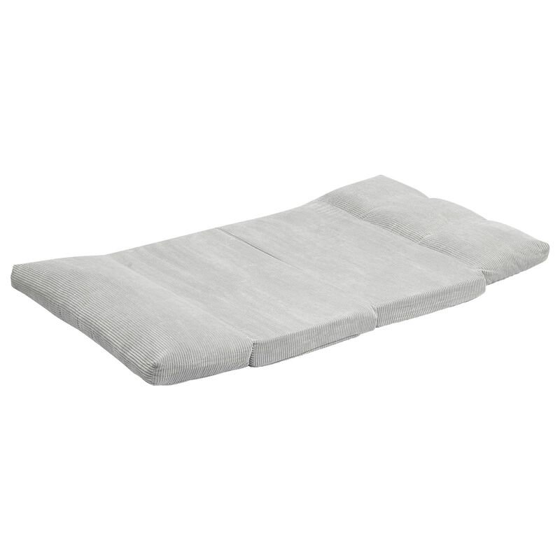 Foldable Sofa Bed 3-in-1 Couch Sleeper Chair with High Density Memory Foam-Light Grey image number 9
