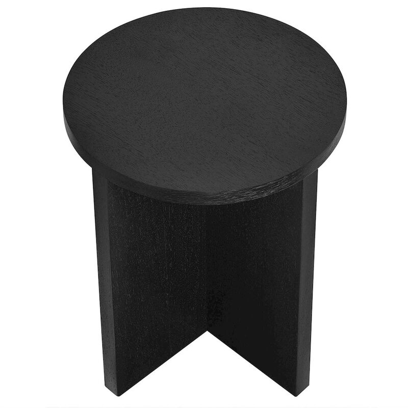 Silas Round Wood Side Table image number 4