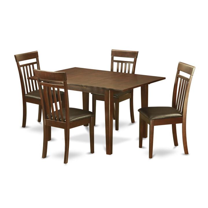 5 PC small Kitchen Table set - dinette Table with 4 Kitchen Dining Chairs