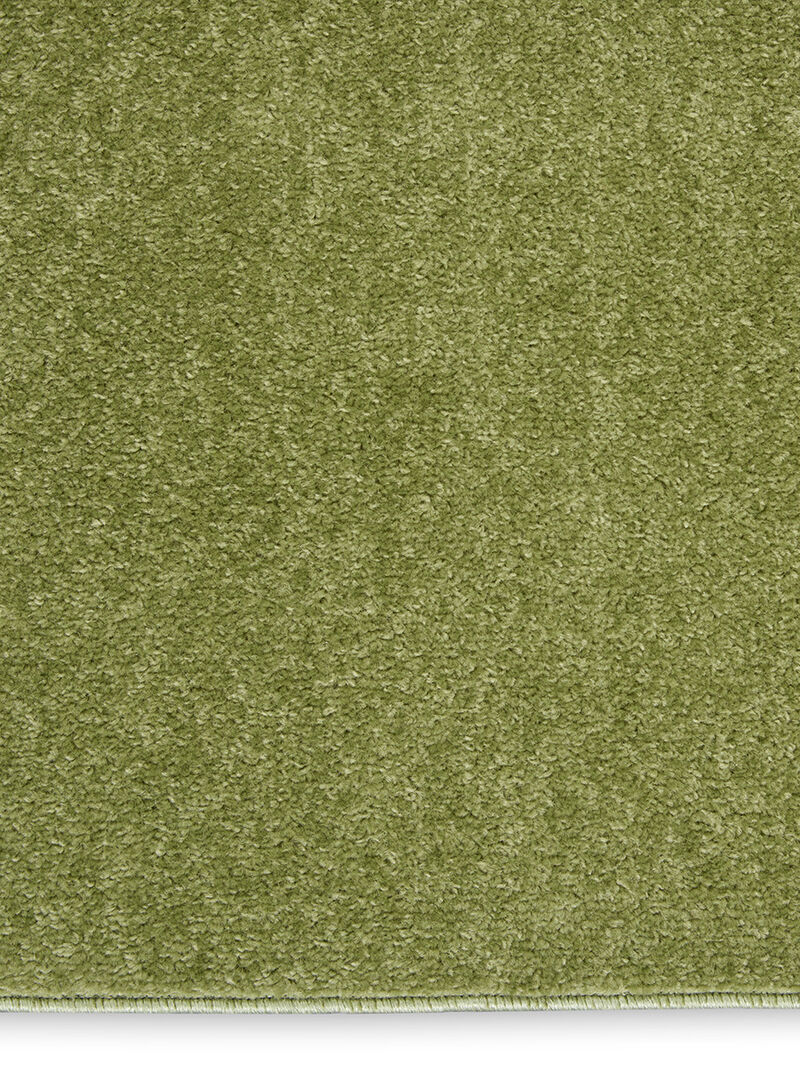 Nourison Essentials NRE01 Green 2'2" x 10' Rug image number 4