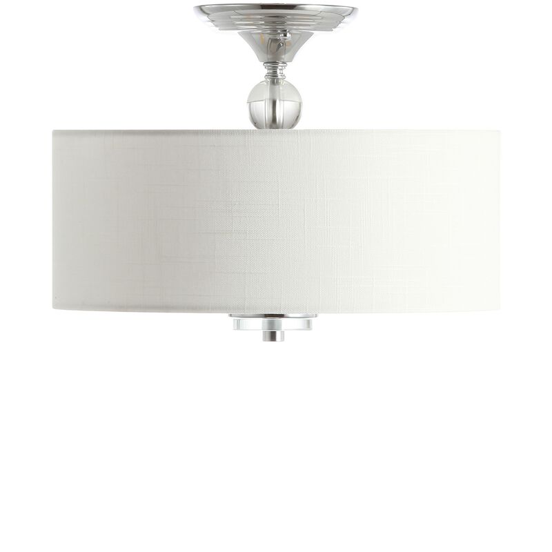 Marc Metal/Crystal LED Semi Flush Mount