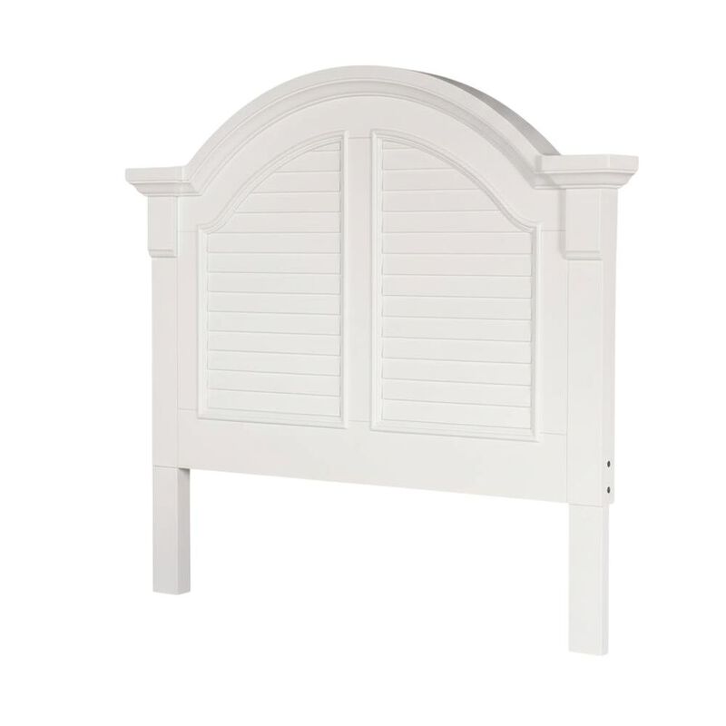Oyster White Headboard with Solid and Manufactured Wood Frame for Bedroom image number 0