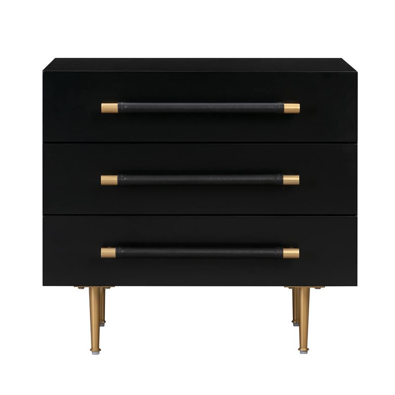 Casafoyer Trident Black Nightstand image number 4