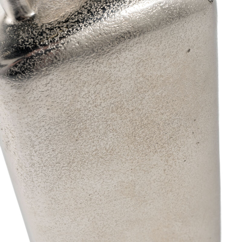 HomeRoots 14" Silver Aluminum Jug Table Vase image number 5