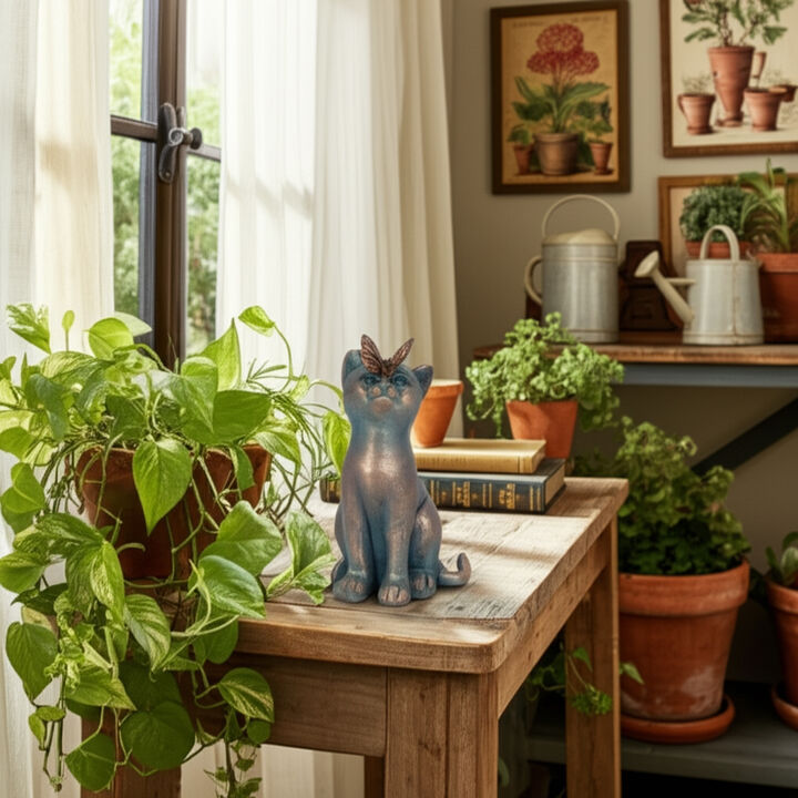 Cat with Butterfly on Nose