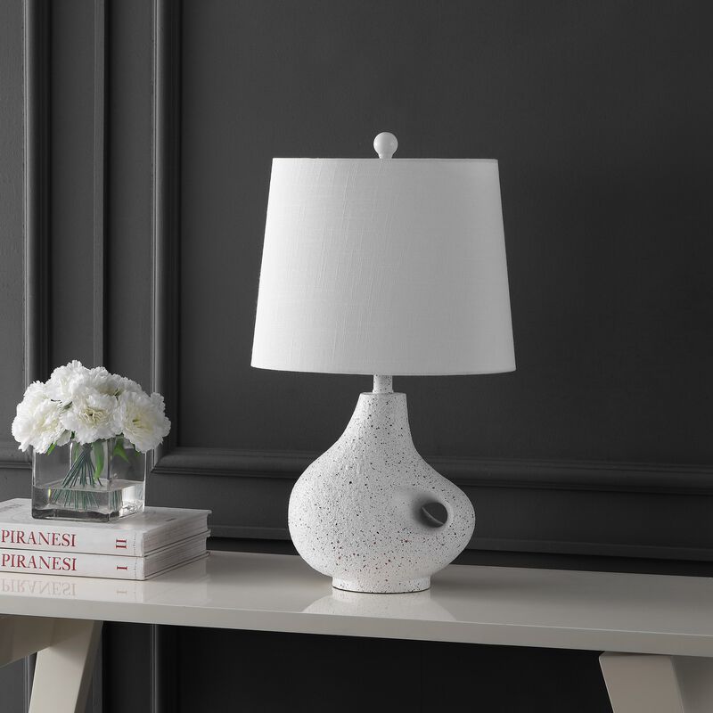 Charlotte Minimalist Designer Iron/Resin Oval Shade LED Table Lamp