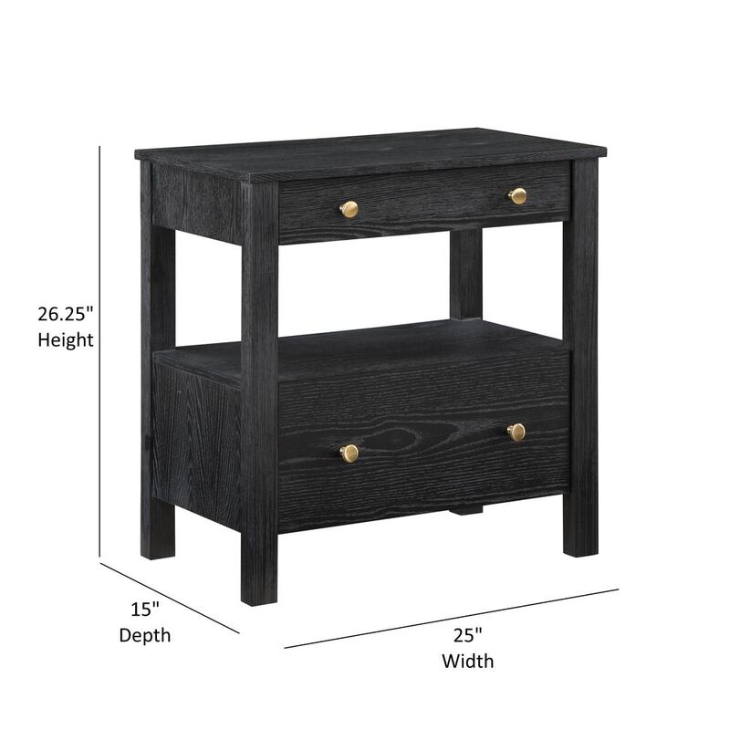 Comfort Pointe Delano 2 Drawer Nightstand