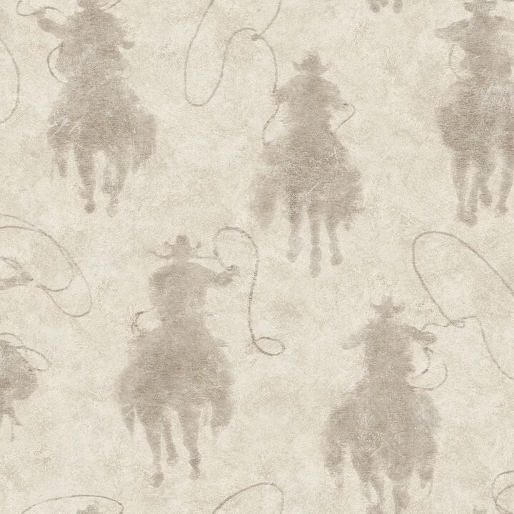 Stockman Silhouette Light Grey Wallpaper (Set of 2)