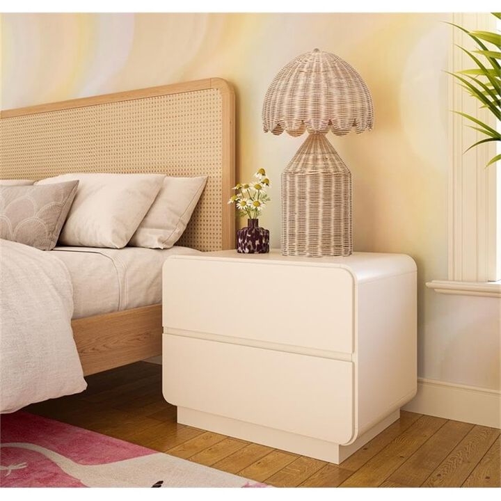 Casafoyer Sagura Cream Nightstand