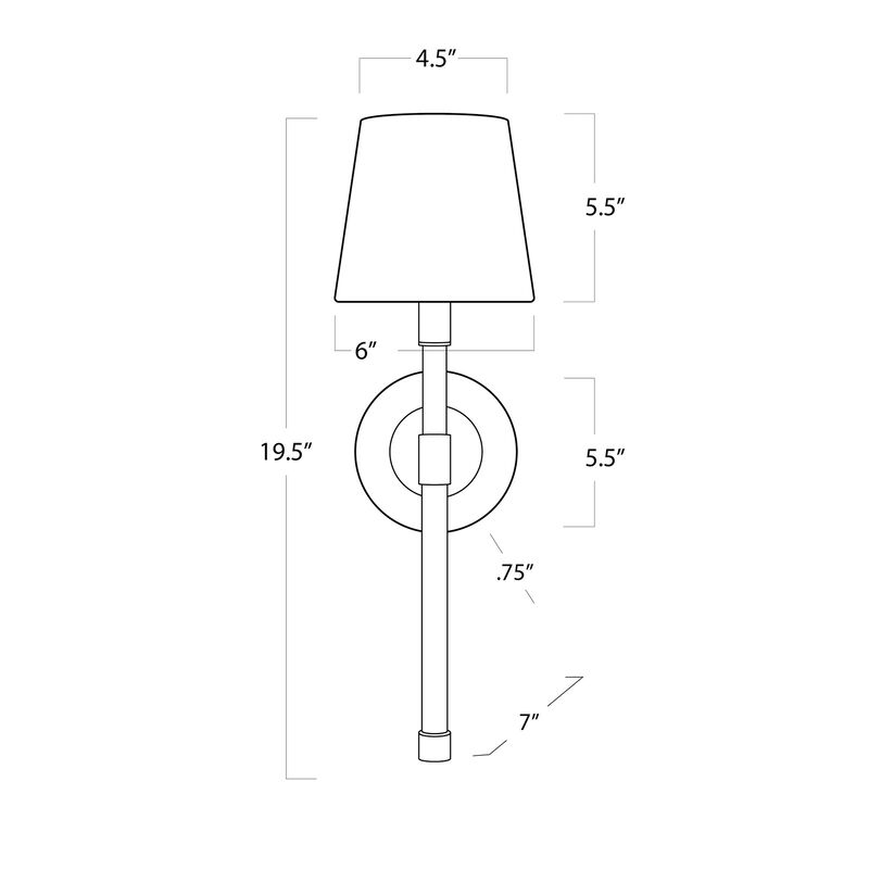 Southern Living Auburn Crystal Sconce