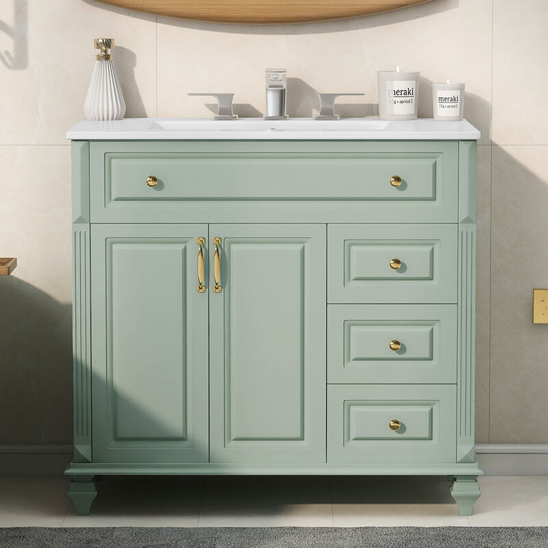 Mempra 36" Bathroom Vanity with Sink image number 2