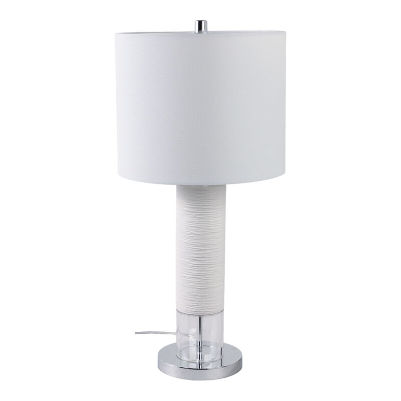 27" Ceramic Table Lamp, White image number 0