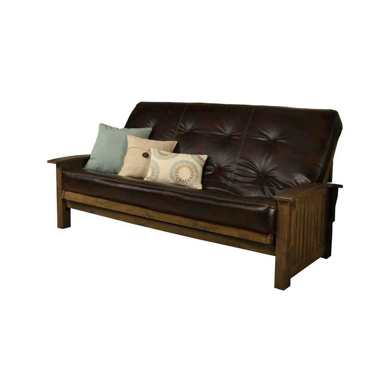 Washington Queen Frame-Rustic Walnut Finish-Oregon Trail Java Mattress image number 0