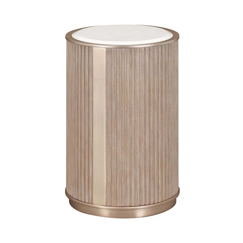 West Kensington Chairside Table - Sea Salt Caramel image number 0