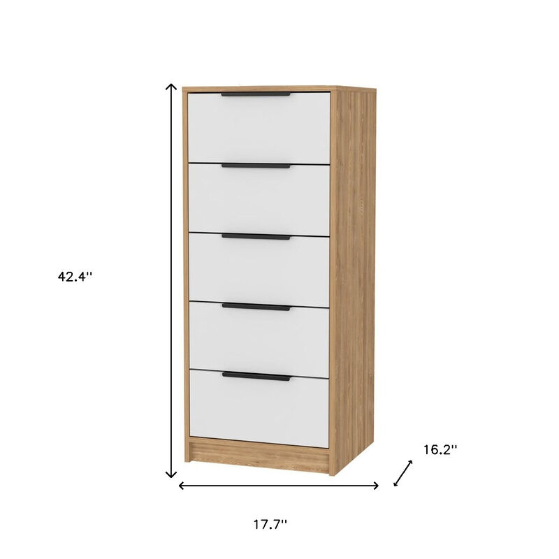 HomeRoots 18" Five Drawer Standard Chest image number 4
