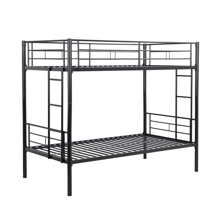 Merax Twin Over Twin Bunk Bed with Sturdy Steel Frame