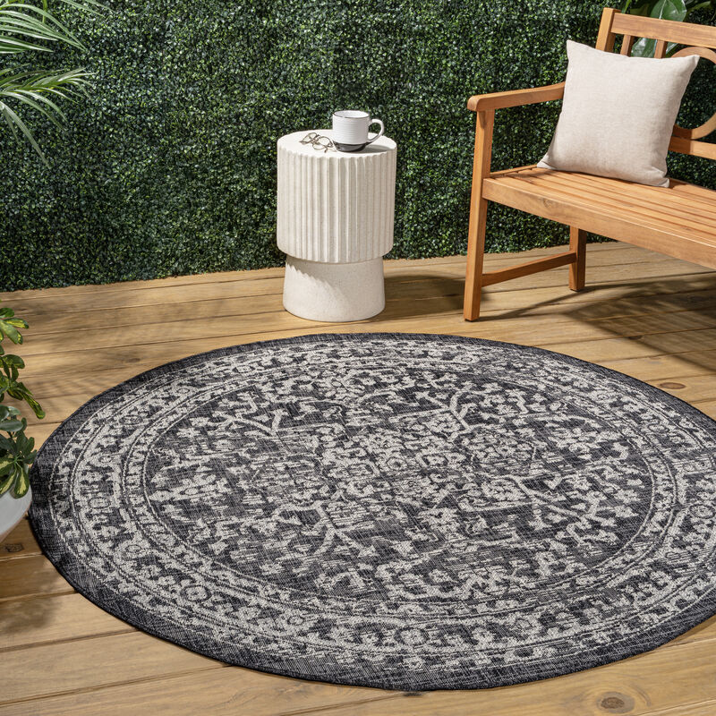 Malta Bohemian Medallion Textured Weave Area Rug