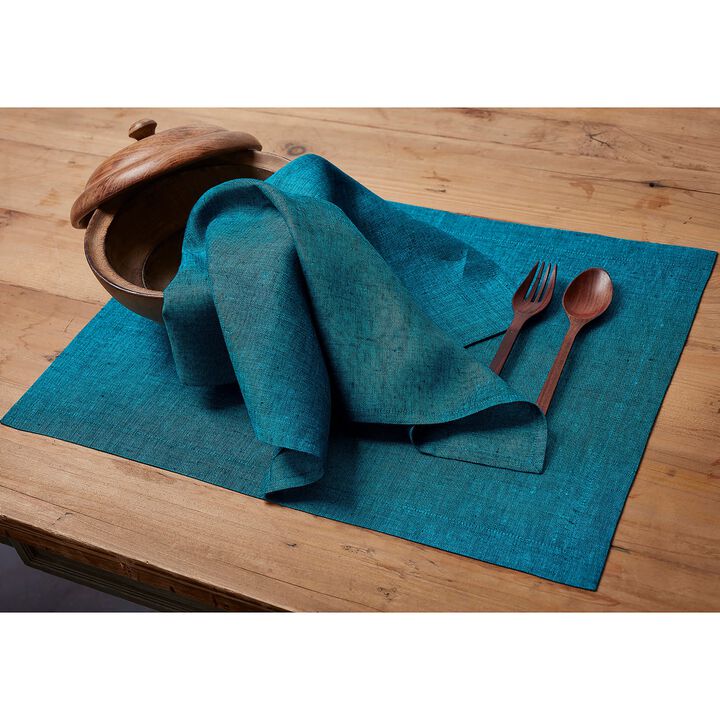 Solino Home 100% Pure Linen Dinner Napkins 20 x 20 Inch Set of 4 | Athena