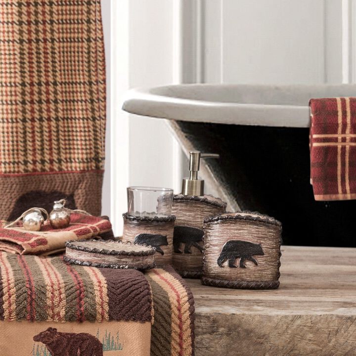 Bear 4-Piece Bath Accessory Set