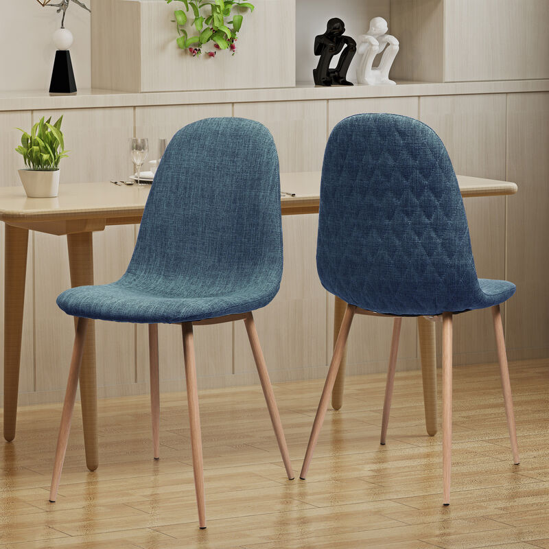 Merax Modern Fabric Dining Chairs 2 Pcs