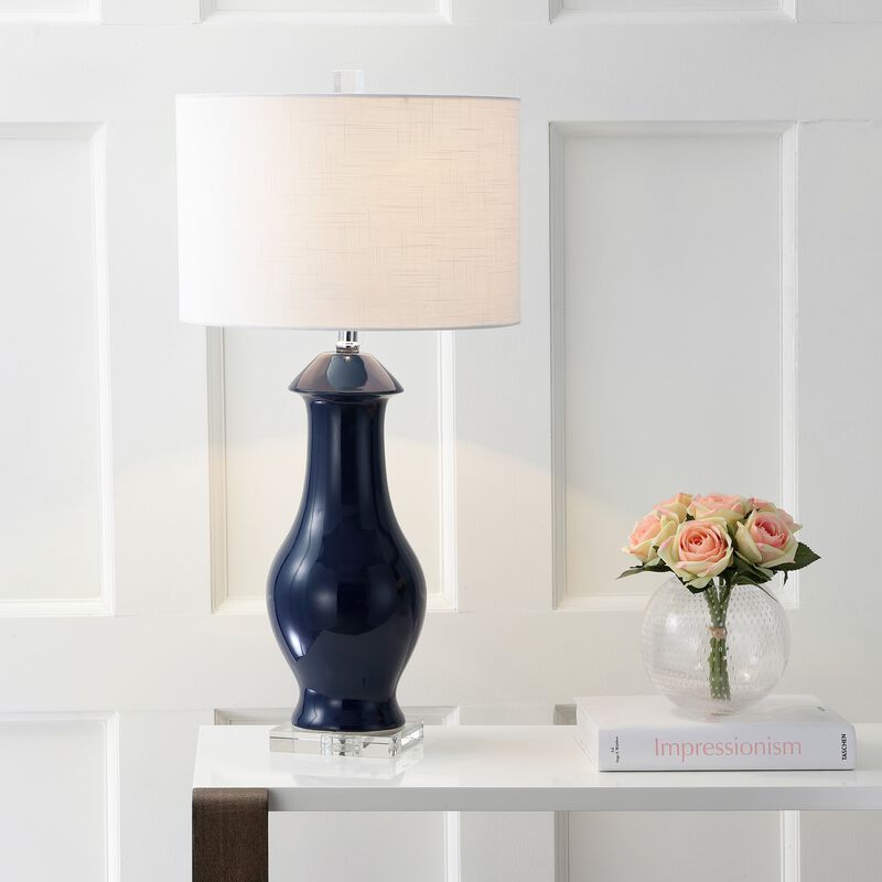 Liberty Ceramic/Crystal LED Table Lamp