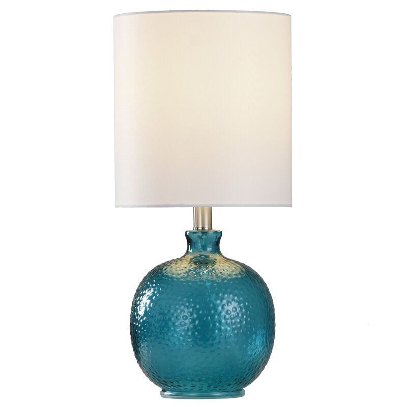 Cerulean Spanish Glass Ball Lamp (Set of 2)
