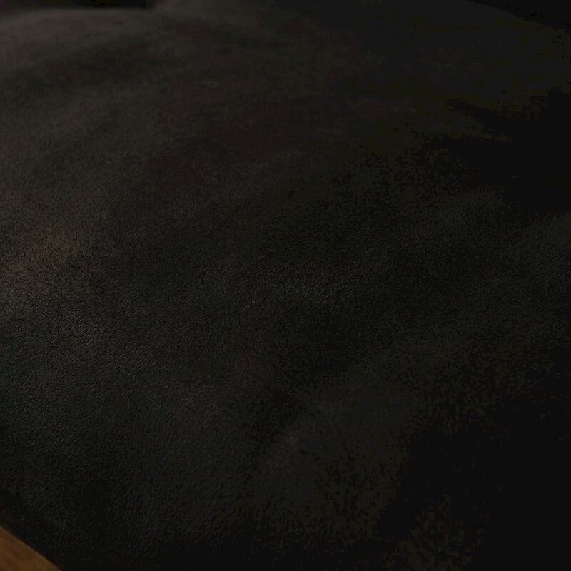 Tucson Frame-Rustic Walnut Finish-Suede Black Mattress image number 9