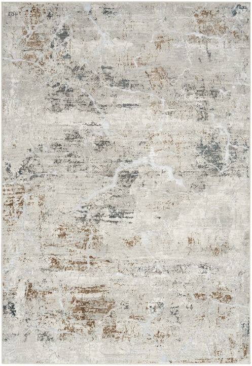 HomeRoots Abstract Non Skid Area Rug