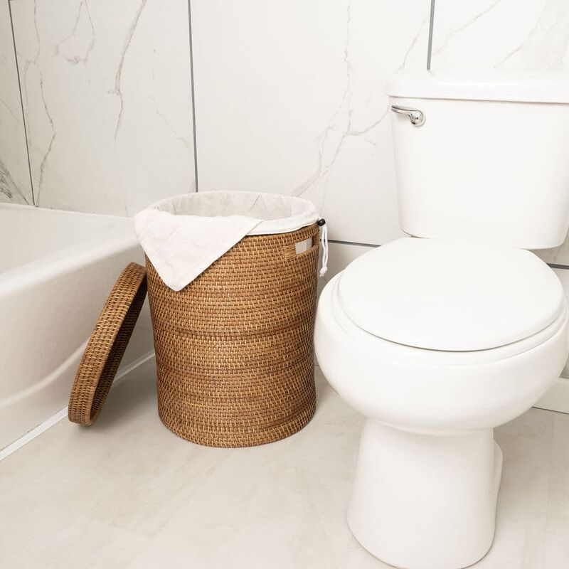 Saboga Home&trade; Round Hamper with Lid image number 1