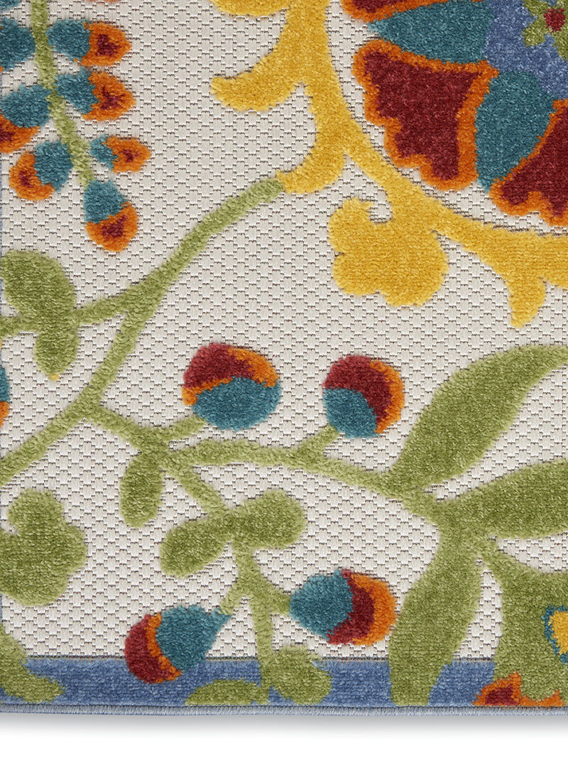 Aloha ALH17 Ivory/Multicolor 6' x 9' Rug