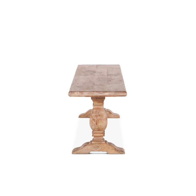 World Interiors Pengrove 72" Dining Bench in Antique Oak Finish image number 2