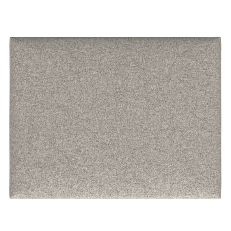 Owen Coffee Table Storage Ottoman in Cloud Grey Polyester Fabric