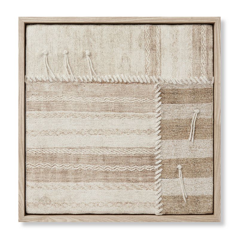 Patchwork B Beige / Brown 1'-5" x 1'-5" Wall Art image number 0