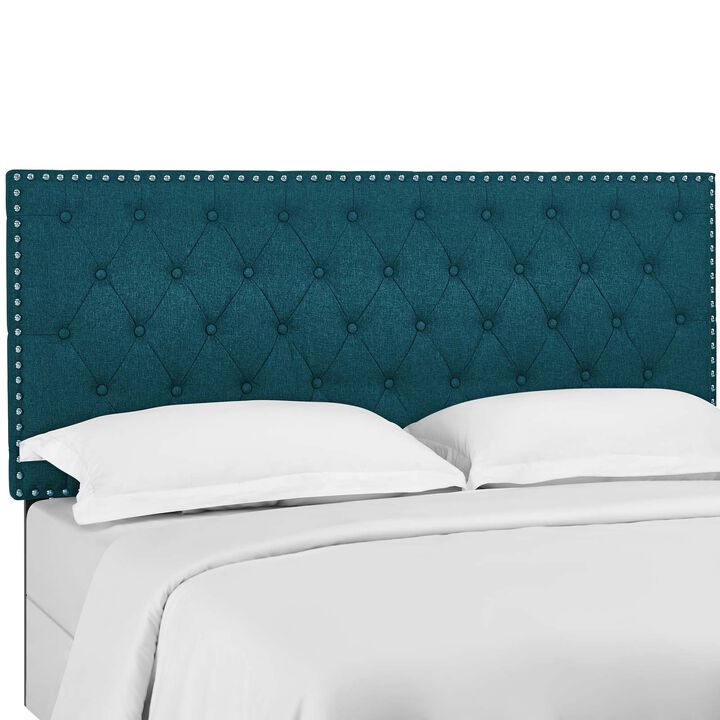 Modway - Helena Tufted King and California King Upholstered Linen Fabric Headboard