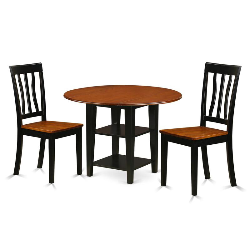 Dining Room Set Black & Cherry