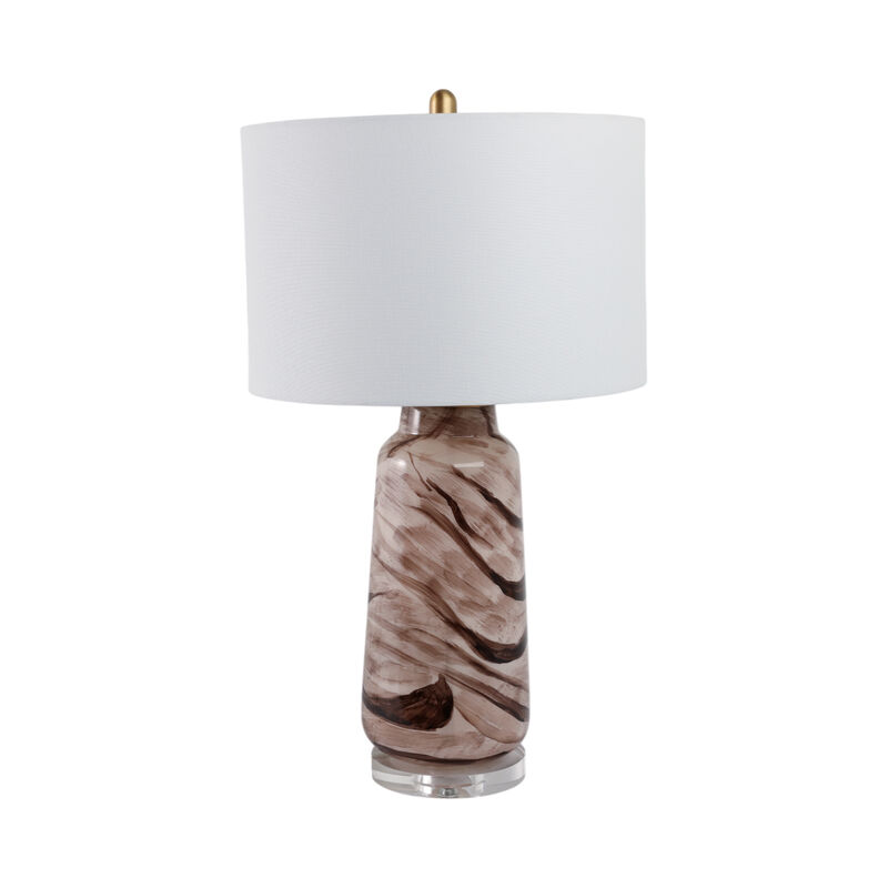 Swirled Glass Table Lamp image number 2